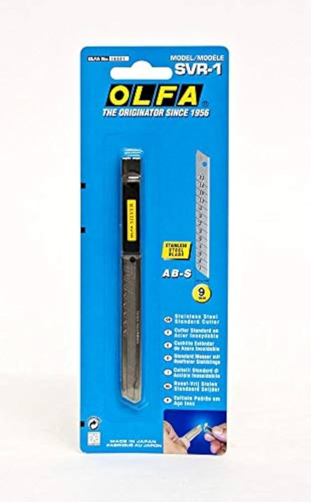 Olfa Standard Silver Cutter + blade OL-SVR-1